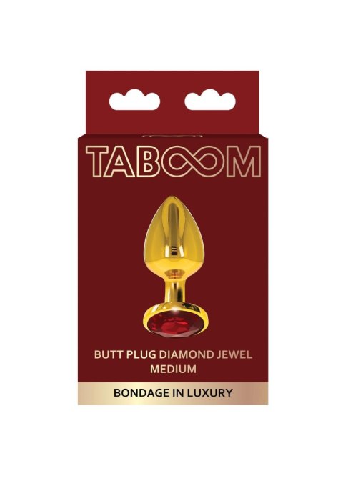 Butt Plug With Diamond Jewel M Gold Butt Plug With Diamond Jewel M Gold