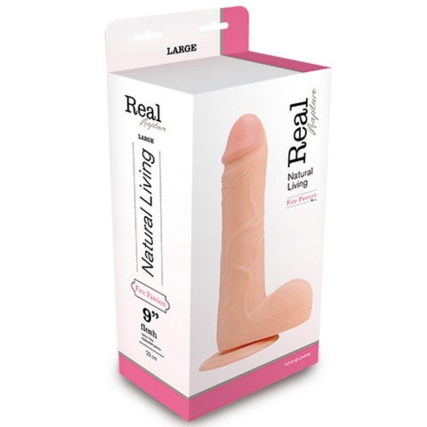 Dildo-REALISTIC DILDO REAL RAPTURE FLESH 9" Dildo-REALISTIC DILDO REAL RAPTURE FLESH 9"