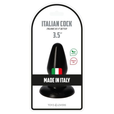 Plug-Italian Cock 3,5""Black Plug-Italian Cock 3,5""Black