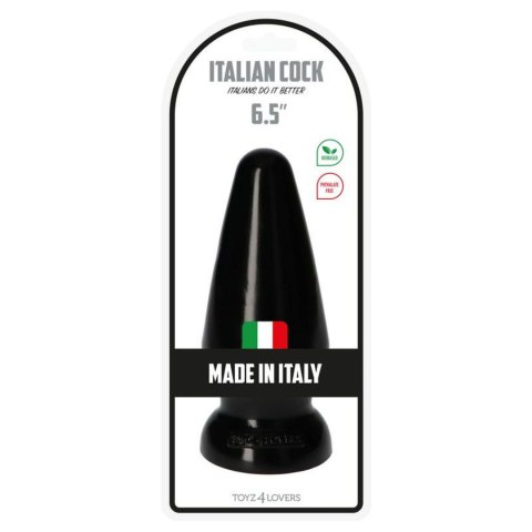 Plug-Italian Cock 6.5""Black Plug-Italian Cock 6.5""Black