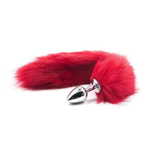 Plug anale con coda Long Fox Tail rossa Plug anale con coda Long Fox Tail rossa