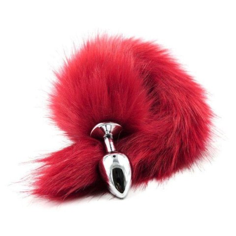 Plug anale con coda Long Fox Tail rossa Plug anale con coda Long Fox Tail rossa