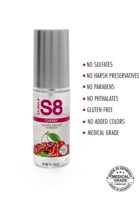 S8 - Żel smakowy na bazie wody - Flavored Lube 50ml Cherry S8 - Żel smakowy na bazie wody - Flavored Lube 50ml Cherry