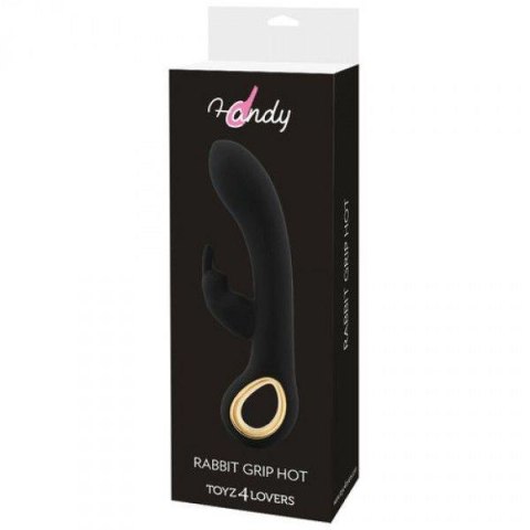 Wibrator-VIBRATORE RABBIT RISCALDANTE HANDY RABBIT GRIP HOT BLACK Wibrator-VIBRATORE RABBIT RISCALDANTE HANDY RABBIT GRIP HOT BLACK