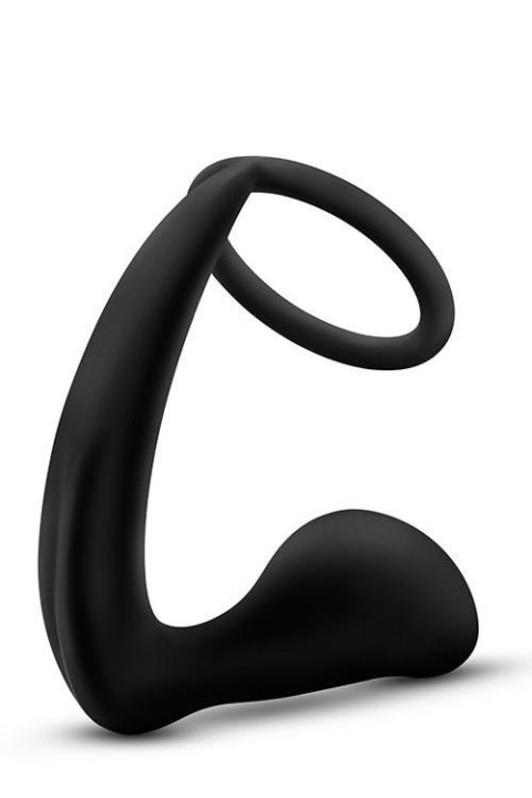 ANAL ADVENTURES COCK RING PLUG BLACK ANAL ADVENTURES COCK RING PLUG BLACK