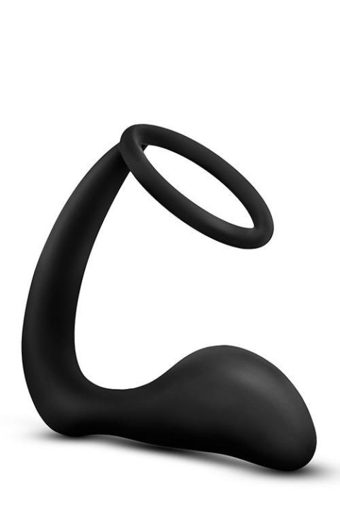 ANAL ADVENTURES COCK RING PLUG BLACK ANAL ADVENTURES COCK RING PLUG BLACK