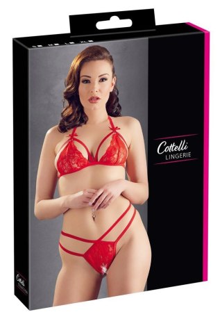 Cottelli - Komplet - Lace Set red L