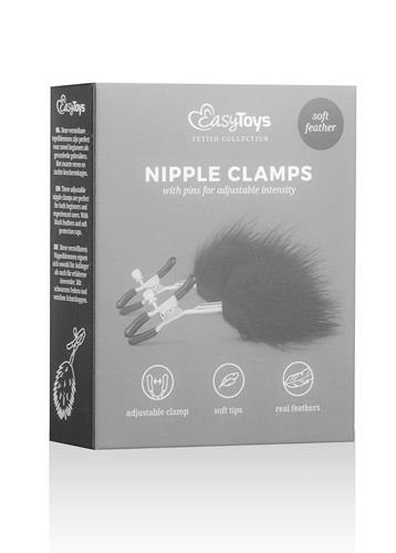 Stymulator-Adjustable Nipple Clamps With Feathers Stymulator-Adjustable Nipple Clamps With Feathers