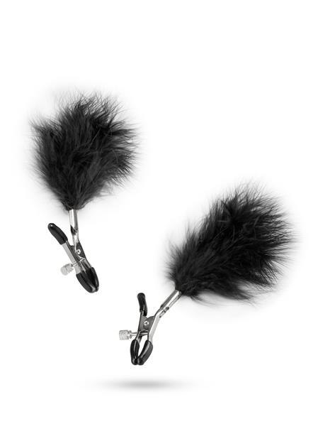 Stymulator-Adjustable Nipple Clamps With Feathers Stymulator-Adjustable Nipple Clamps With Feathers