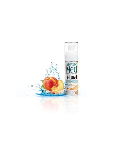Amoreane - Żel na bazie wody - Peach Water Based Lubricant with phytoplankton 50ml Amoreane - Żel na bazie wody - Peach Water Based Lubricant with phytoplankton 50ml