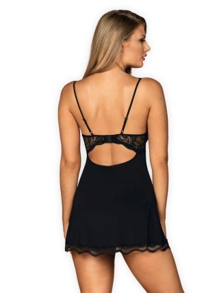Obsessive - Luvae babydoll i stringi Czarny L/XL