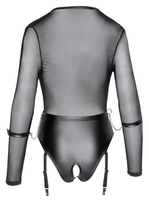 Cottelli - Body z kajdankami - Body black S Cottelli - Body z kajdankami - Body black S