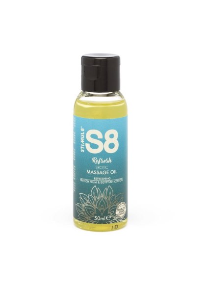 S8 - Olejek do masażu - S8 Massage Oil 50ml French Plum & Egyptian Cotton
