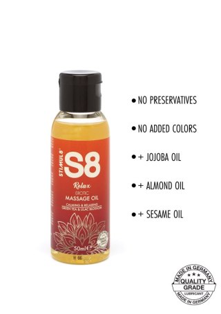 S8 - Olejek do masażu - Massage Oil 50ml Green Tea & Lilac Blossom