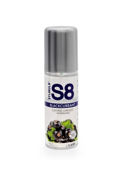 S8 - Żel smakowy na bazie wody - Flavored Lube 125ml Blackcurrant