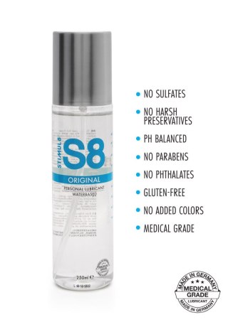 S8 - Żel na bazie wody - Waterbased Lube 250ml Original