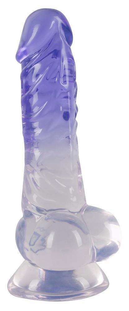 Crystal Clear Dildo with balls Crystal Clear Dildo with balls