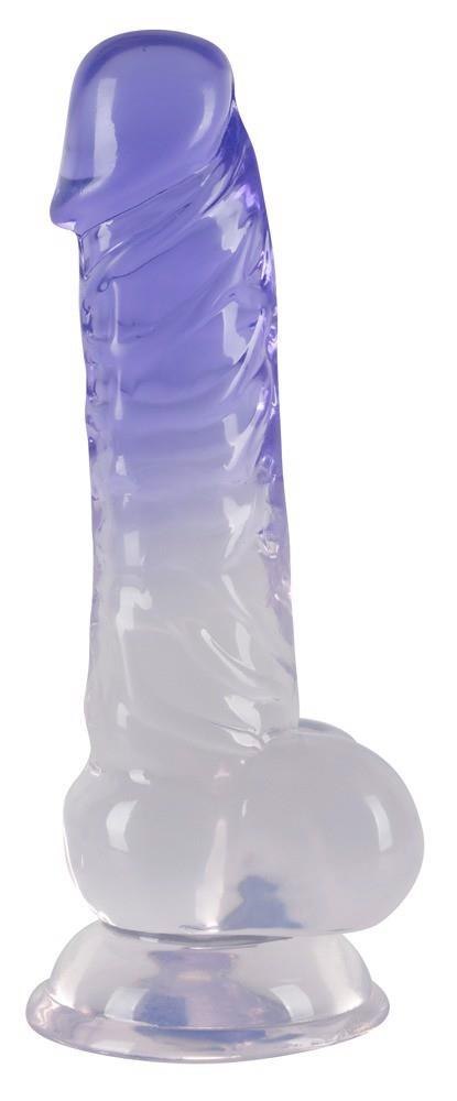 Crystal Clear Dildo with balls Crystal Clear Dildo with balls