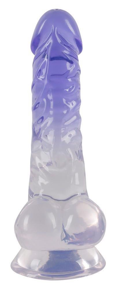 Crystal Clear Dildo with balls Crystal Clear Dildo with balls