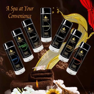 HOT - Olejek do masażu - Massage Oil amber & musk 100 ml
