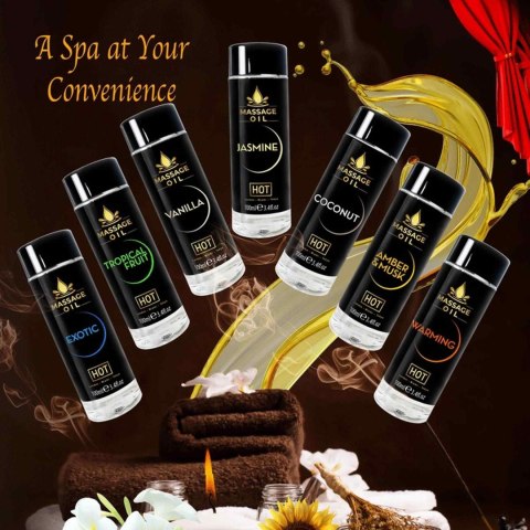 HOT - Olejek do masażu - Massage Oil amber & musk 100 ml HOT - Olejek do masażu - Massage Oil amber & musk 100 ml