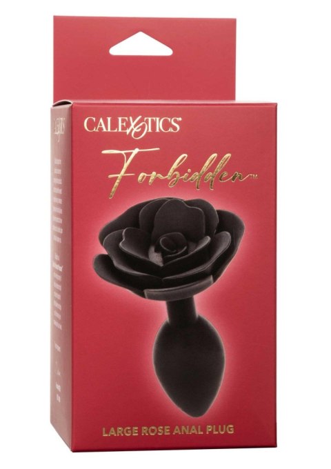 Large Rose Anal Plug Black Large Rose Anal Plug Black