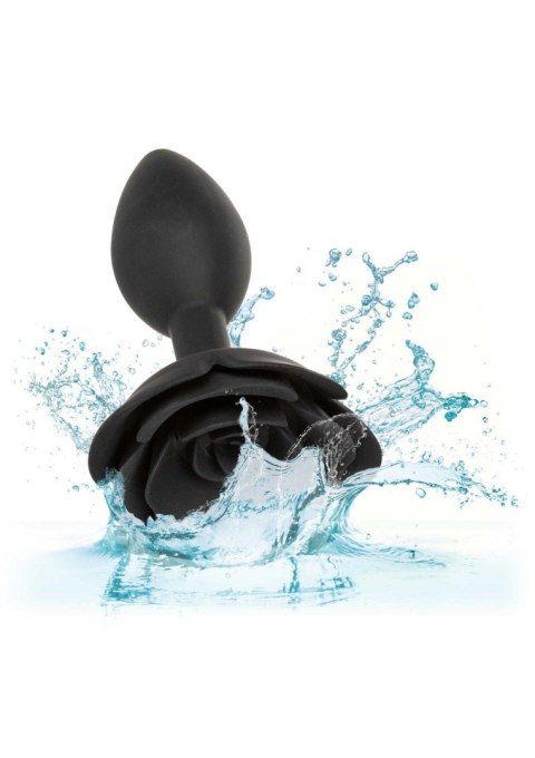 Large Rose Anal Plug Black Large Rose Anal Plug Black