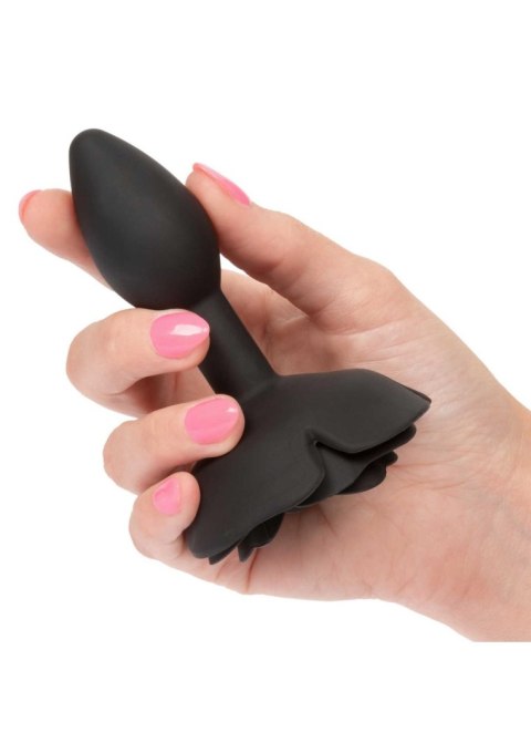 Small Rose Anal Plug Black Small Rose Anal Plug Black