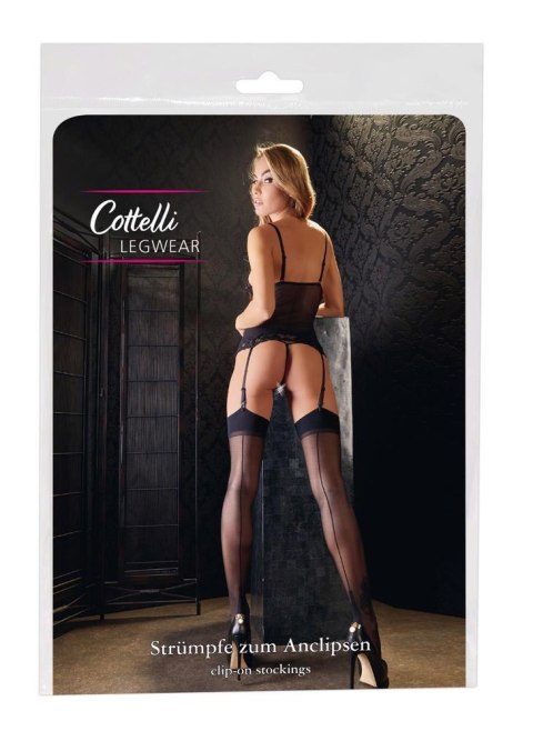 Cottelli - Pończochy - Stockings with seam black 3 Cottelli - Pończochy - Stockings with seam black 3