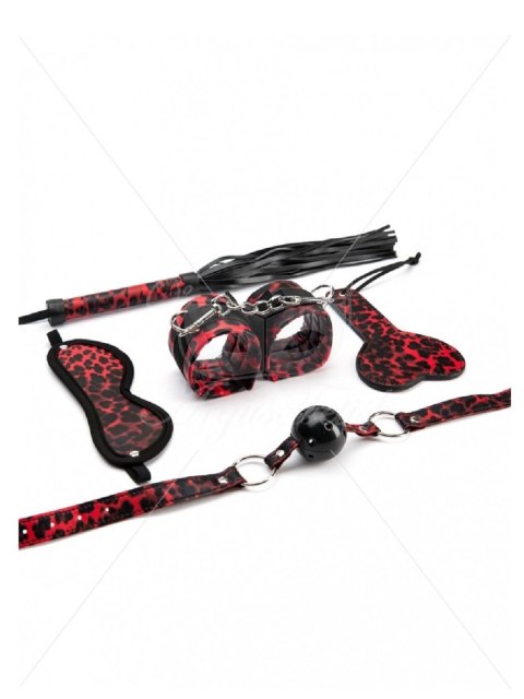 5 Pieces Leopard Bondage Set 5 Pieces Leopard Bondage Set
