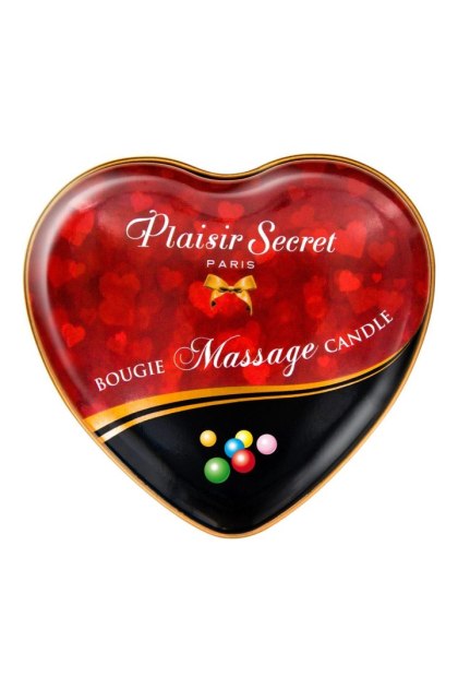 Plaisir Secret - Świeca do masażu - BOUGIE MASSAGE BUBBLE GUM 35ML