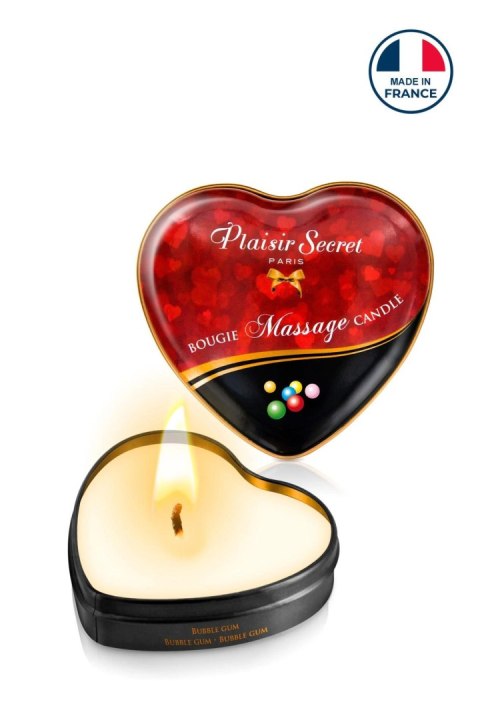 Plaisir Secret - Świeca do masażu - BOUGIE MASSAGE BUBBLE GUM 35ML Plaisir Secret - Świeca do masażu - BOUGIE MASSAGE BUBBLE GUM 35ML