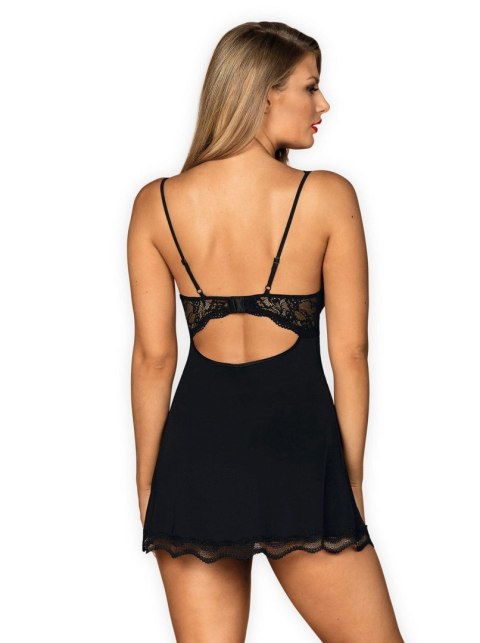 Obsessive - Luvae babydoll i stringi Czarny S/M Obsessive - Luvae babydoll i stringi Czarny S/M