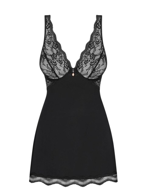 Obsessive - Luvae babydoll i stringi Czarny XS/S Obsessive - Luvae babydoll i stringi Czarny XS/S