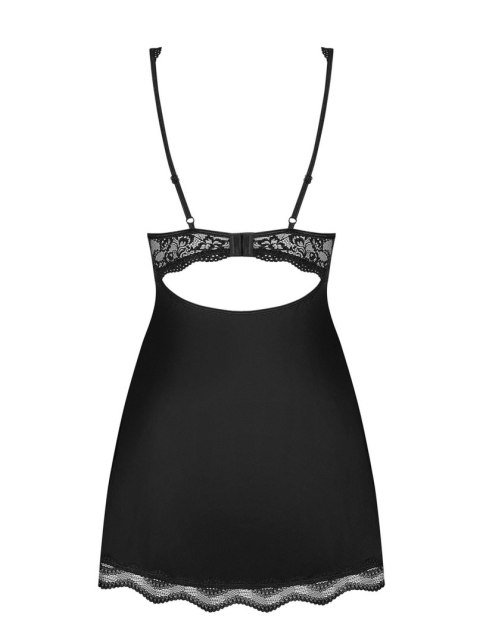 Obsessive - Luvae babydoll i stringi Czarny XS/S Obsessive - Luvae babydoll i stringi Czarny XS/S