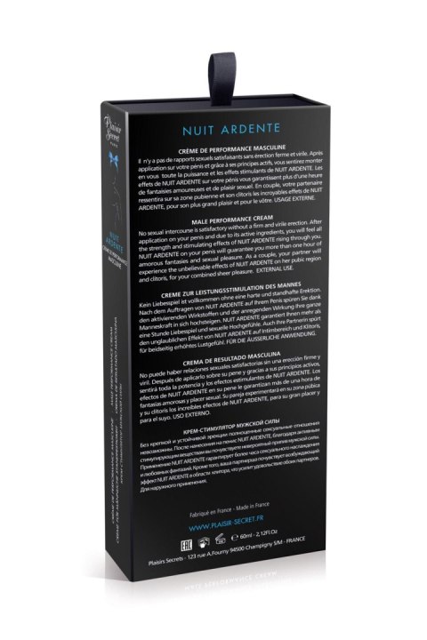Krem stymulujący dla mężczyzn - CREME NUIT ARDENTE 60ML Krem stymulujący dla mężczyzn - CREME NUIT ARDENTE 60ML