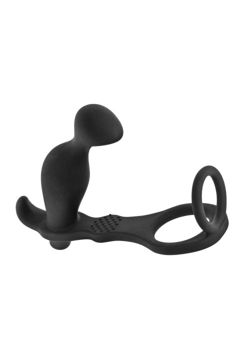 PROSTATE STIMULATOR COCKRING PLUG AP070 BLACK PROSTATE STIMULATOR COCKRING PLUG AP070 BLACK