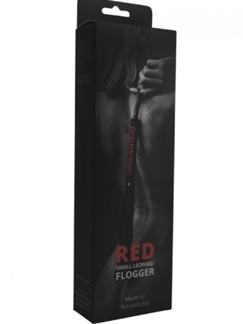 Pejcz - Red Small Leopard Flogger Pejcz - Red Small Leopard Flogger
