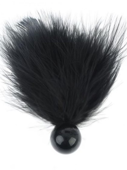 Piórko do łaskotania - Tickler with Ball Black