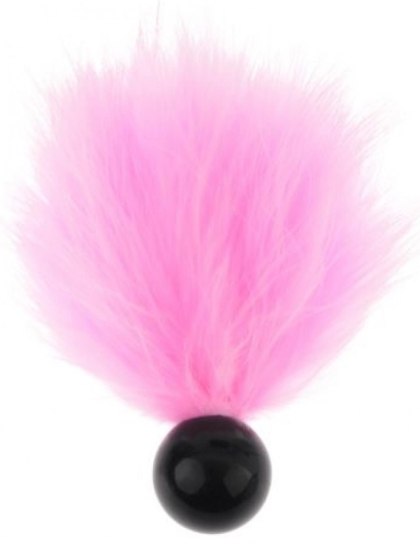 Piórko do łaskotania - Tickler with Ball Pink