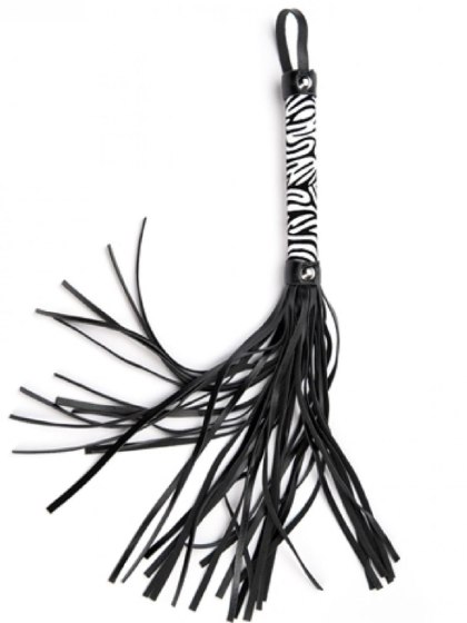 Pejcz - White Small Leopard Flogger