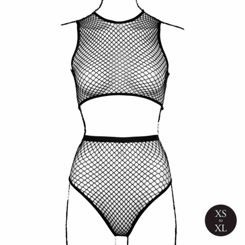 Le Désir – Zestaw 2-częściowy: crop top, figi i siateczkowa struktura XS-XL Le Désir – Zestaw 2-częściowy: crop top, figi i siateczkowa struktura XS-XL