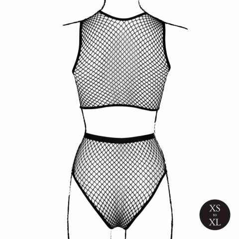 Le Désir – Zestaw 2-częściowy: crop top, figi i siateczkowa struktura XS-XL Le Désir – Zestaw 2-częściowy: crop top, figi i siateczkowa struktura XS-XL