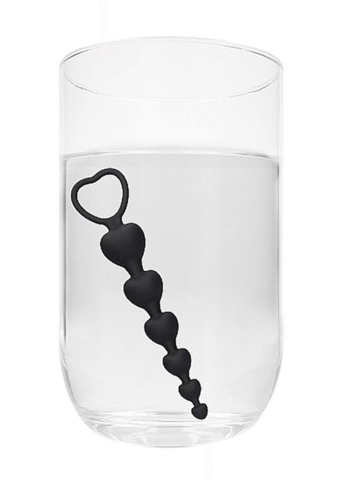Anal Heart Beads - Black Anal Heart Beads - Black