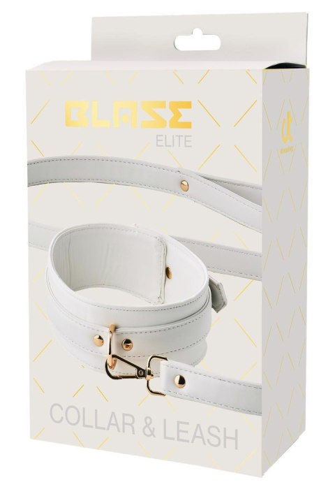 BLAZE ELITE COLLAR AND LEASH WHITE BLAZE ELITE COLLAR AND LEASH WHITE