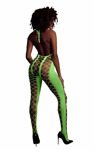 Ouch! - Bodystocking with Halterneck - Green - XS/XL