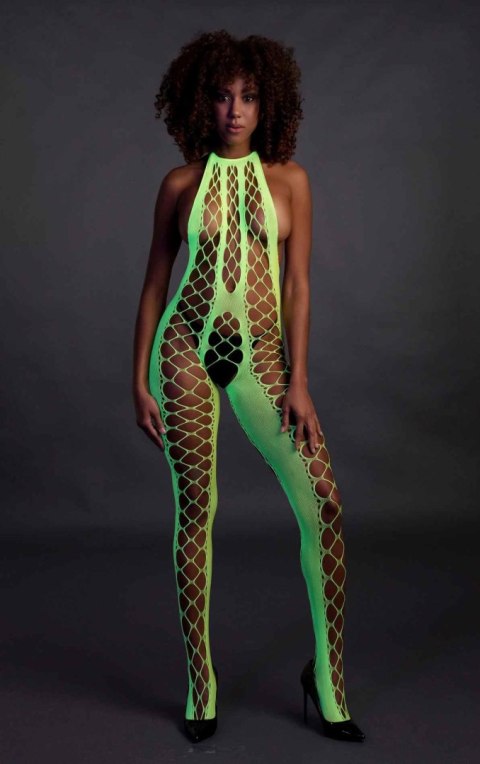 Ouch! - Bodystocking with Halterneck - Green - XS/XL Ouch! - Bodystocking with Halterneck - Green - XS/XL