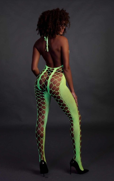Ouch! - Bodystocking with Halterneck - Green - XS/XL Ouch! - Bodystocking with Halterneck - Green - XS/XL