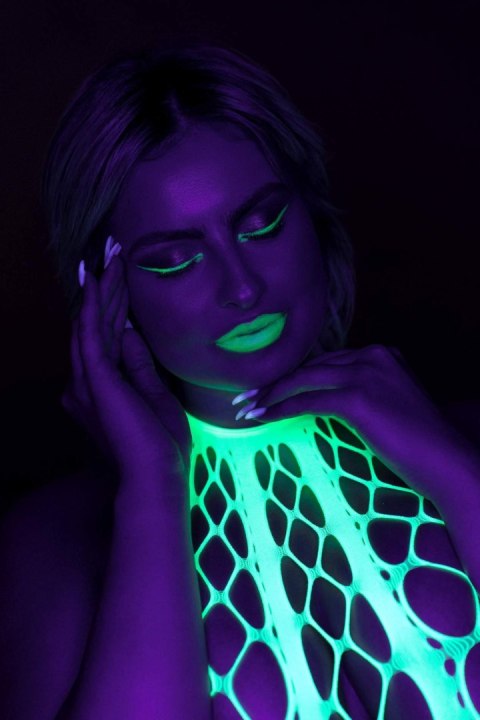 Ouch! - Bodystocking with Halterneck - Green - XS/XL Ouch! - Bodystocking with Halterneck - Green - XS/XL