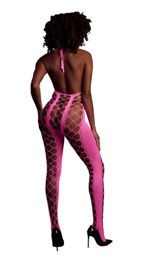 Ouch! - Bodystocking with Halterneck - Pink - XS/XL